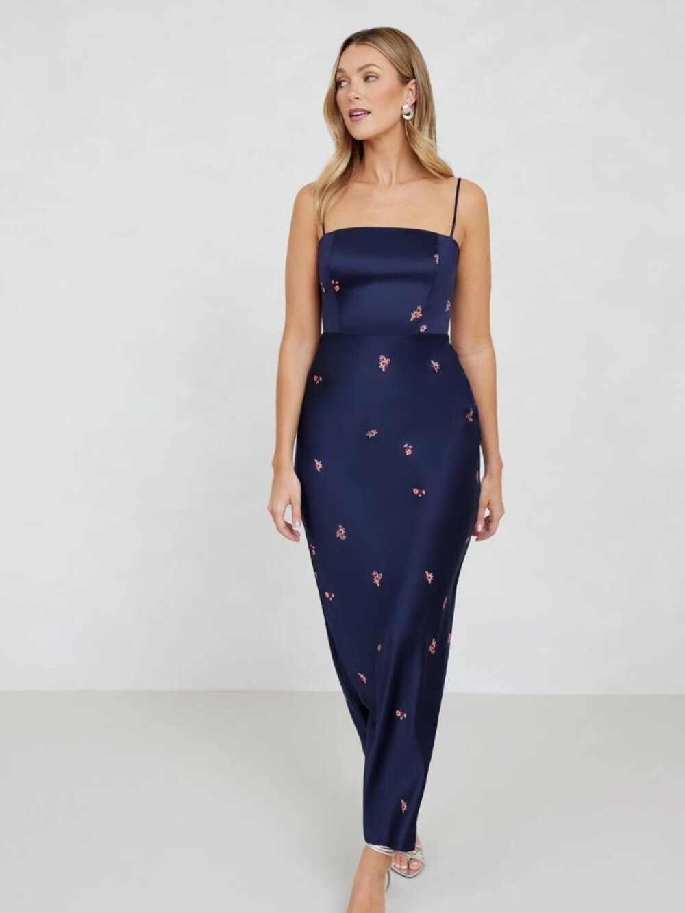 Park & Fifth Maxine Dress (Navy Bouquet), Hemmed/Petite